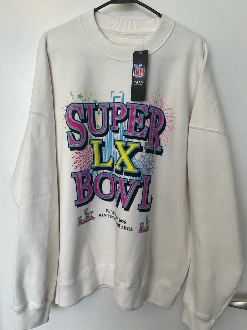 Abercrombie and Fitch NFL Football Super Bowl 2026 San Francisco Sweatshirt XL